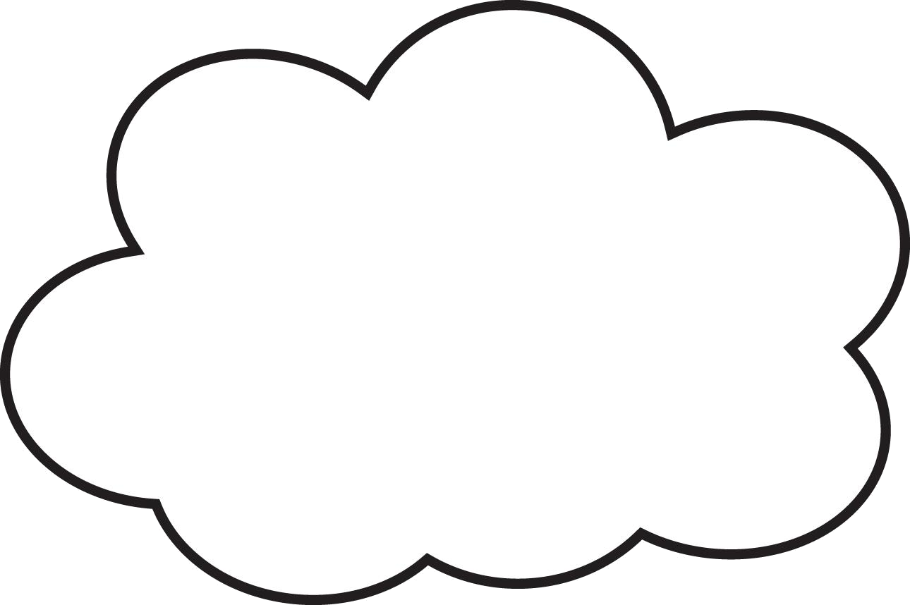 A White Cloud With Black Border