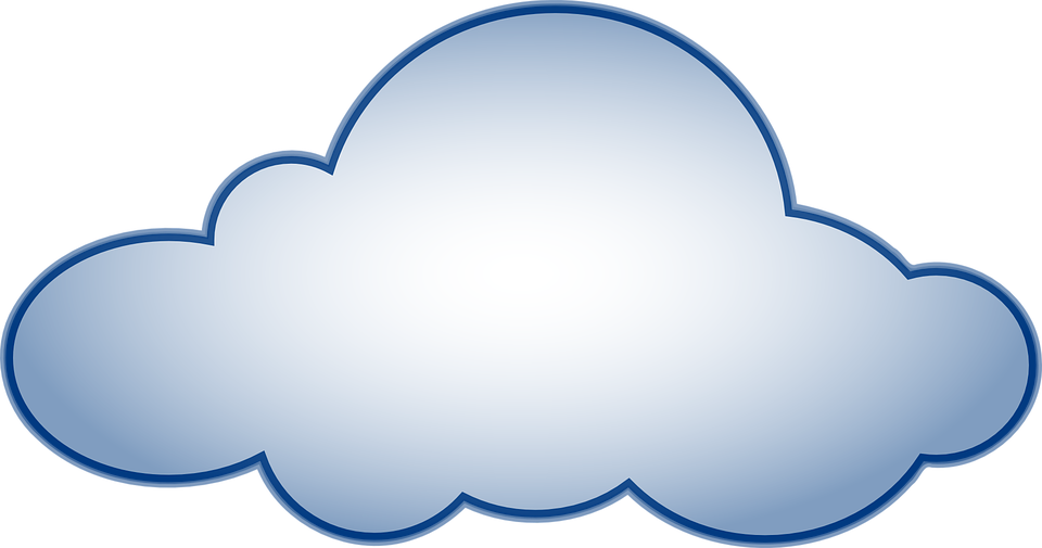 A White And Blue Cloud