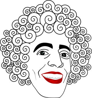 A Black Background With A Red Lips And Eyes