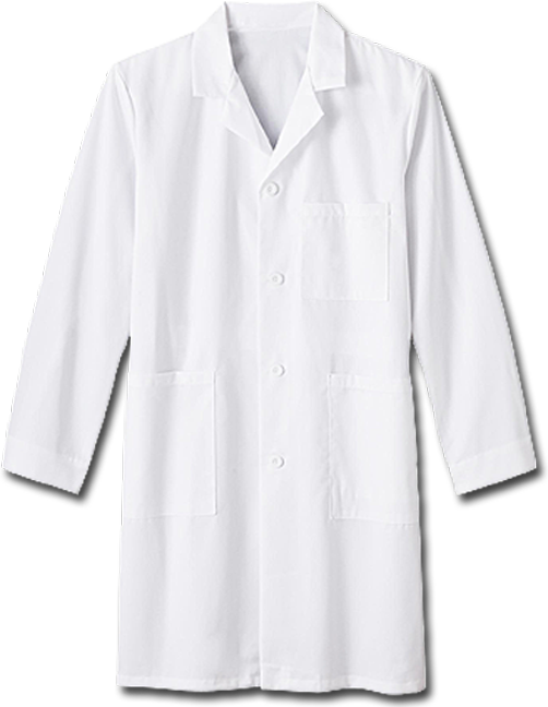 Coats Jackets Medically Equipped Meta Mens Labcoat - Lab Coat On Blank Background, Hd Png Download
