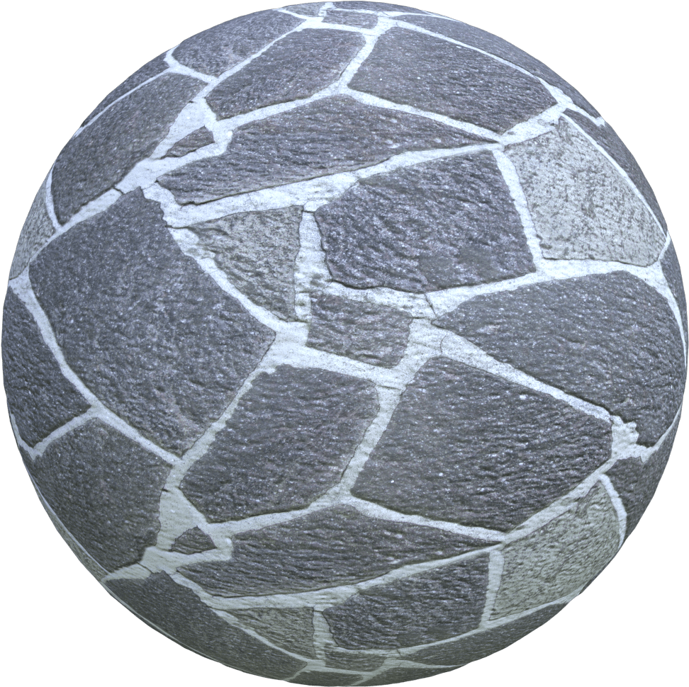 A Grey And White Ball With White Cracks