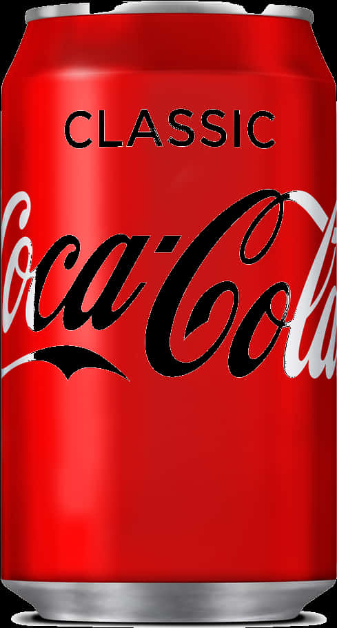 A Red Can With Black Text