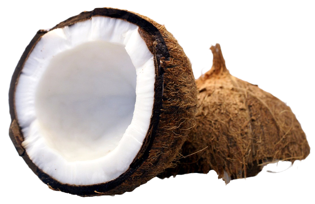 A Coconut Cut In Half