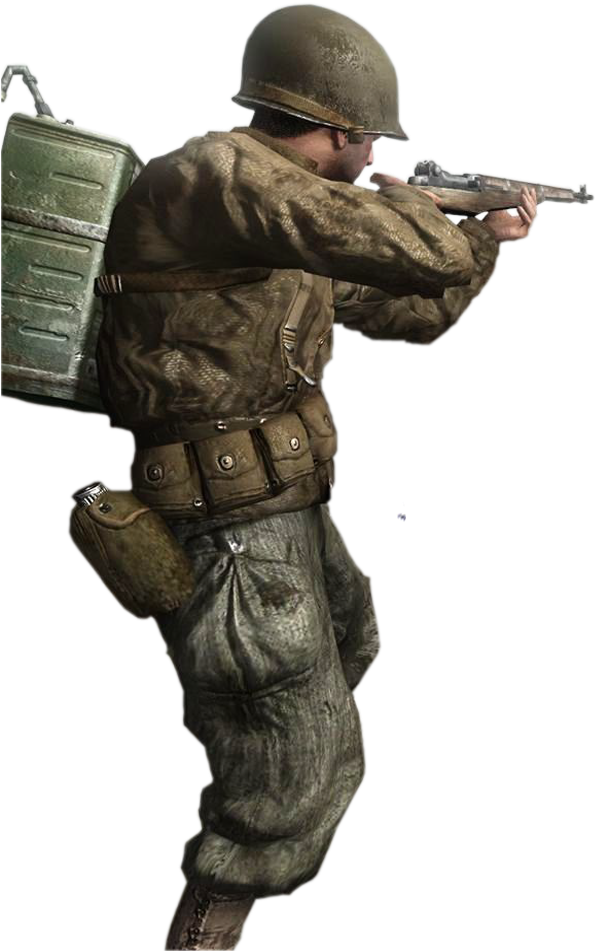 A Man In A Brown Jacket Holding A Gun