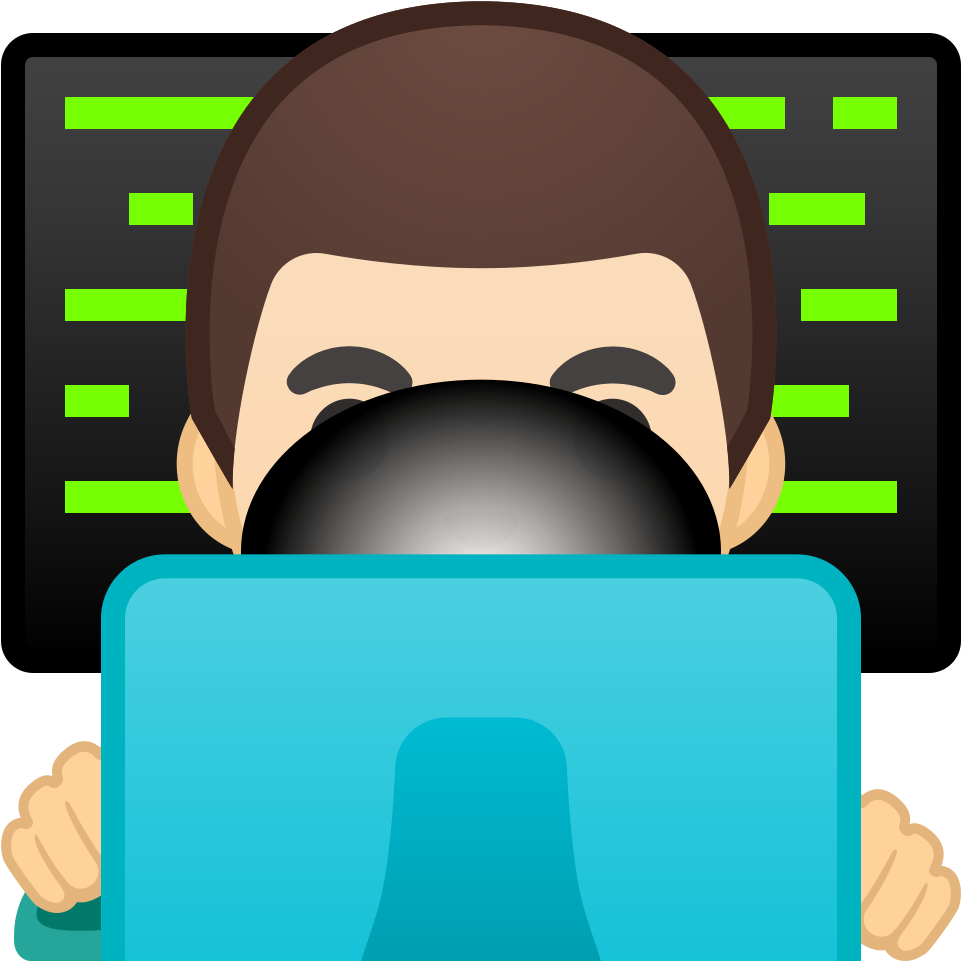 A Cartoon Of A Man Looking At A Computer Screen