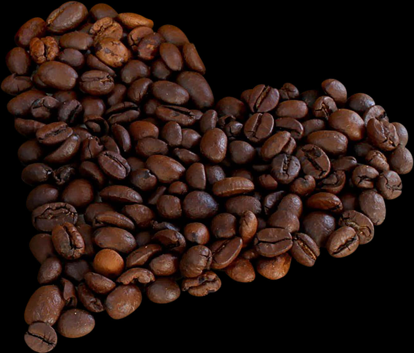 Coffee Beans Formed Into Heart