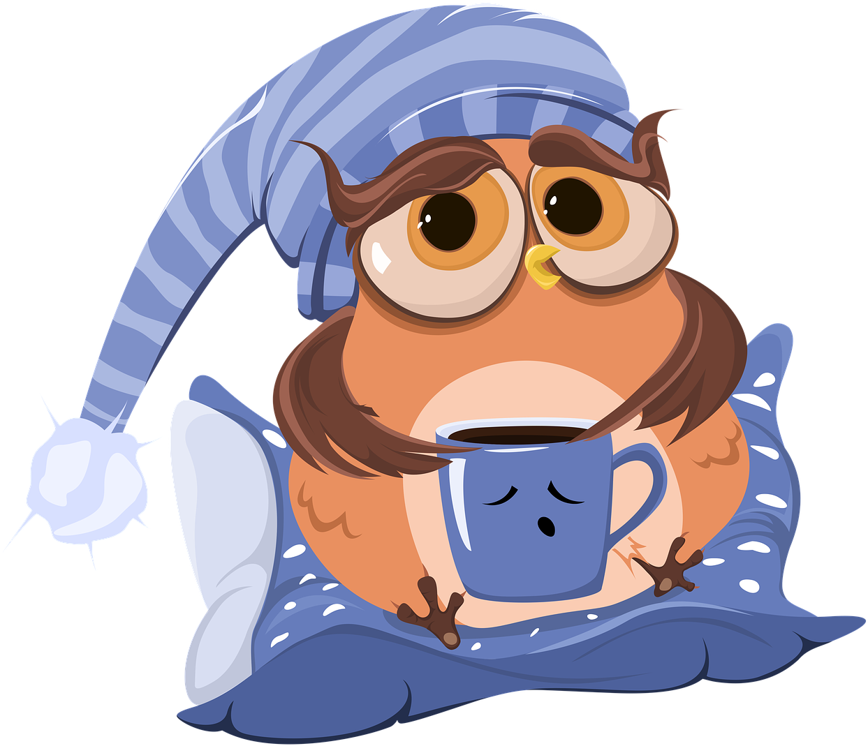 Coffee, Cup, Owl, Coffee Cup, Morning, Cartoon - Morning Coffee Cartoon Png, Transparent Png