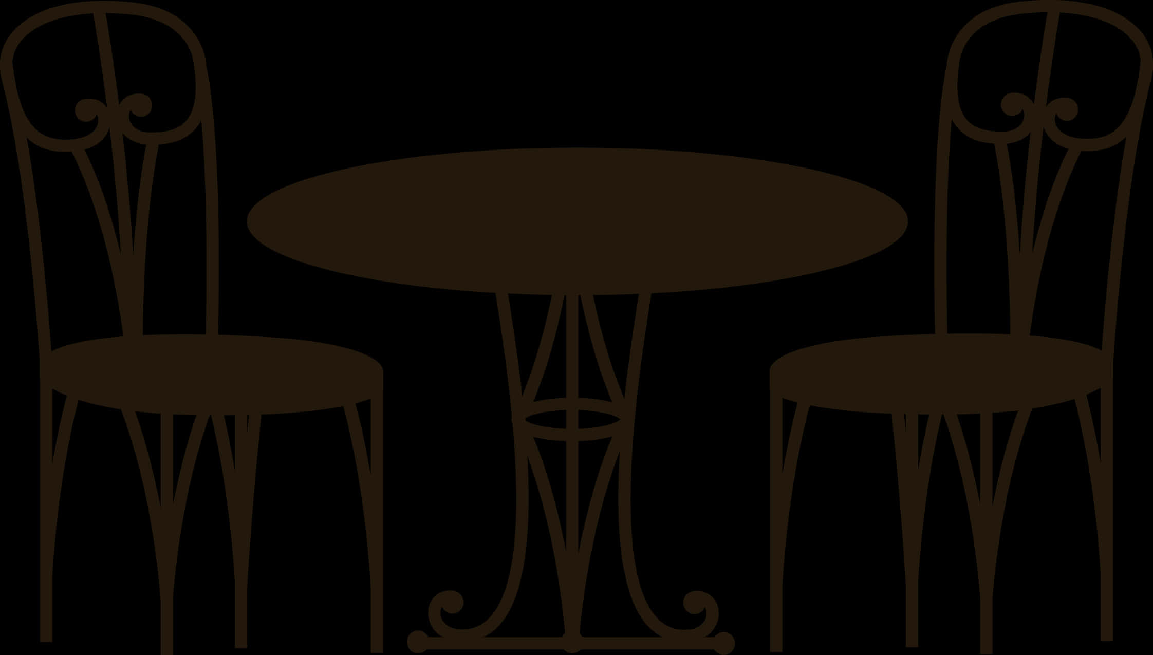 Coffee Table And Chairs Vector