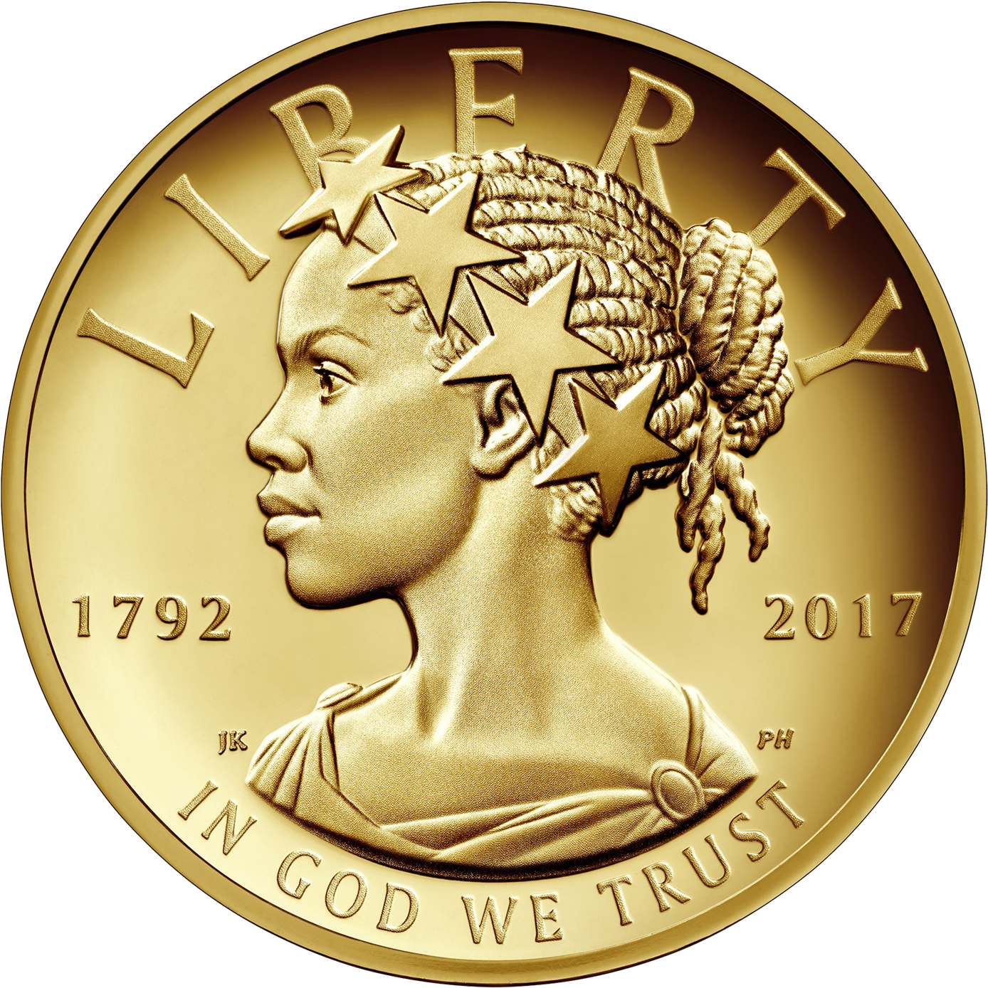 Coin Png Image - Gold Coin Black Woman, Transparent Png