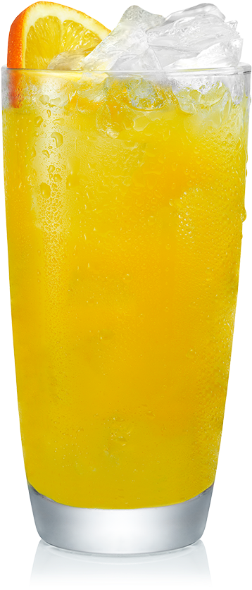 A Glass With A Yellow Liquid