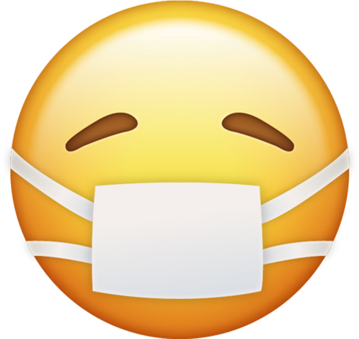 A Yellow Emoji With A White Mask