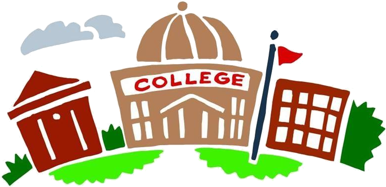 A Cartoon Of A College Building