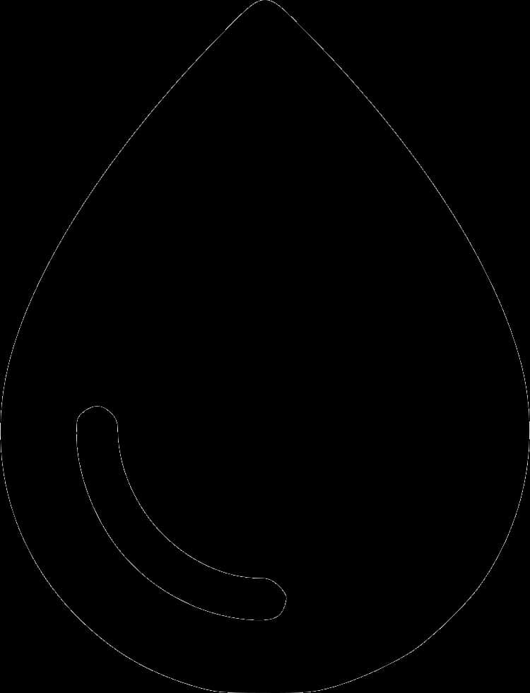 A Black And White Image Of A Drop Of Water