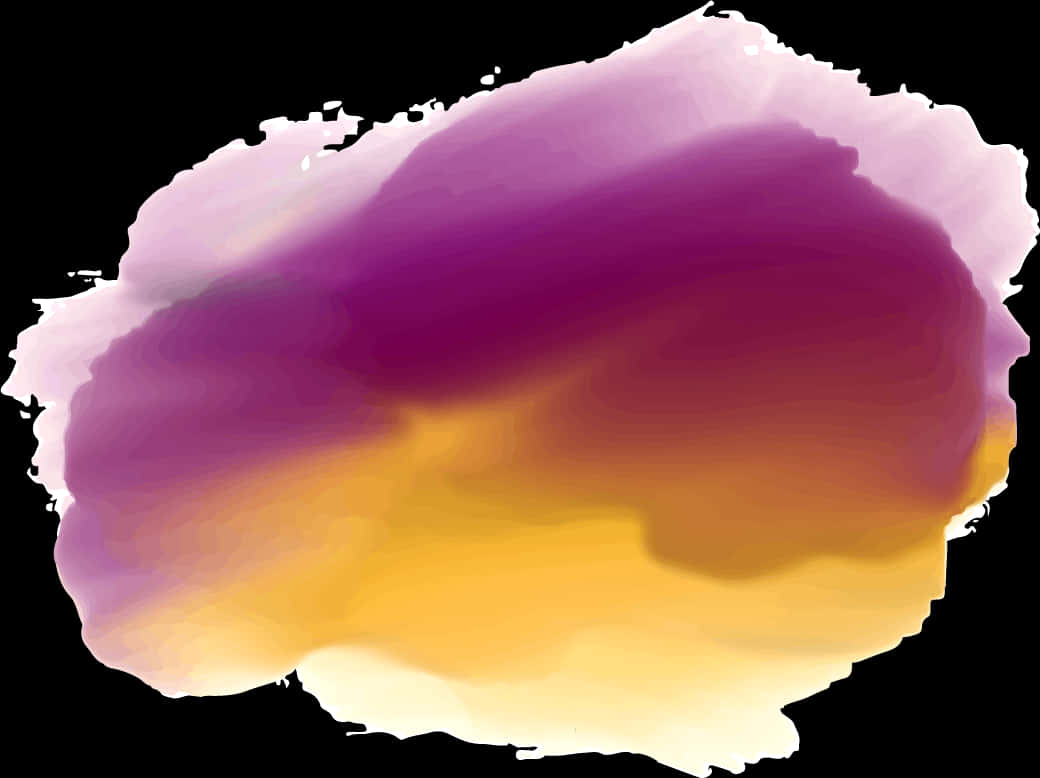 A Purple And Yellow Paint