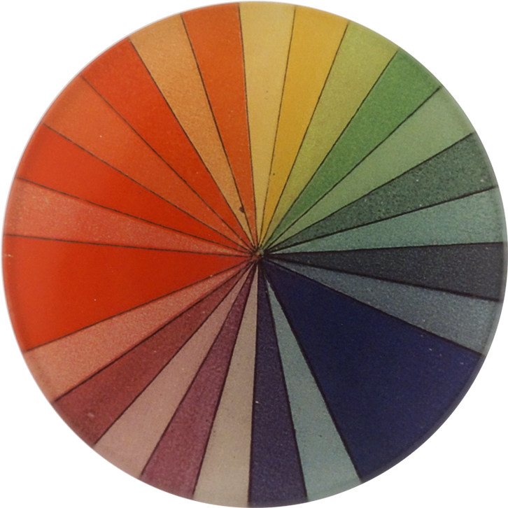 A Circular Object With Different Colors