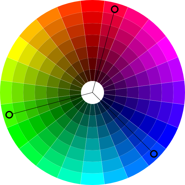 A Colorful Circle With Black Center