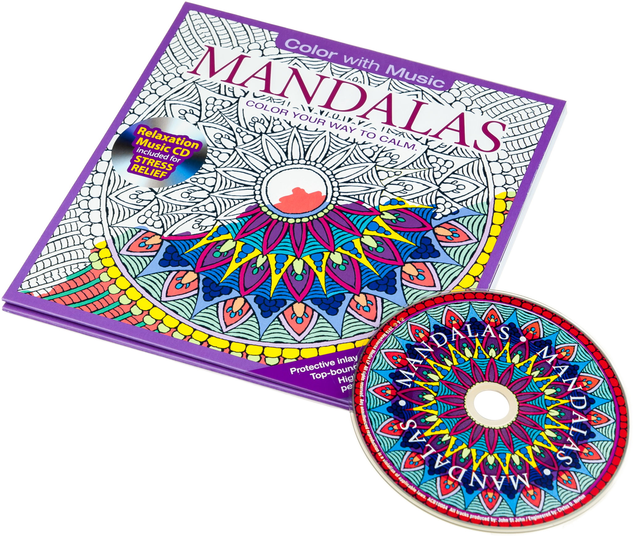 Color With Music Mandalas Adult Coloring Book - Mandalas Adult Coloring Book, Hd Png Download