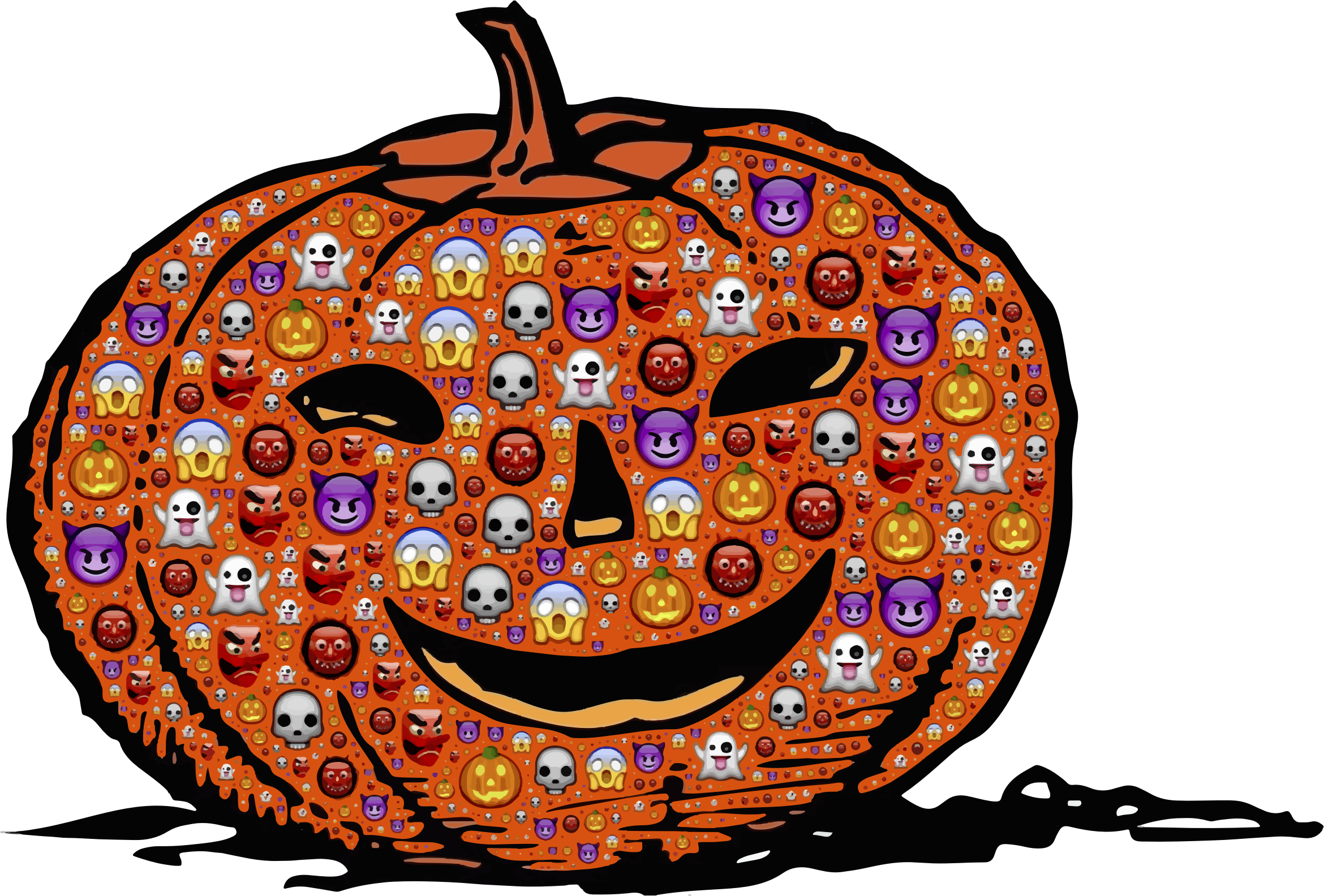 Colorful Halloween Pumpkin Clip Arts - Halloween Pumpkin Clip Art, Hd Png Download