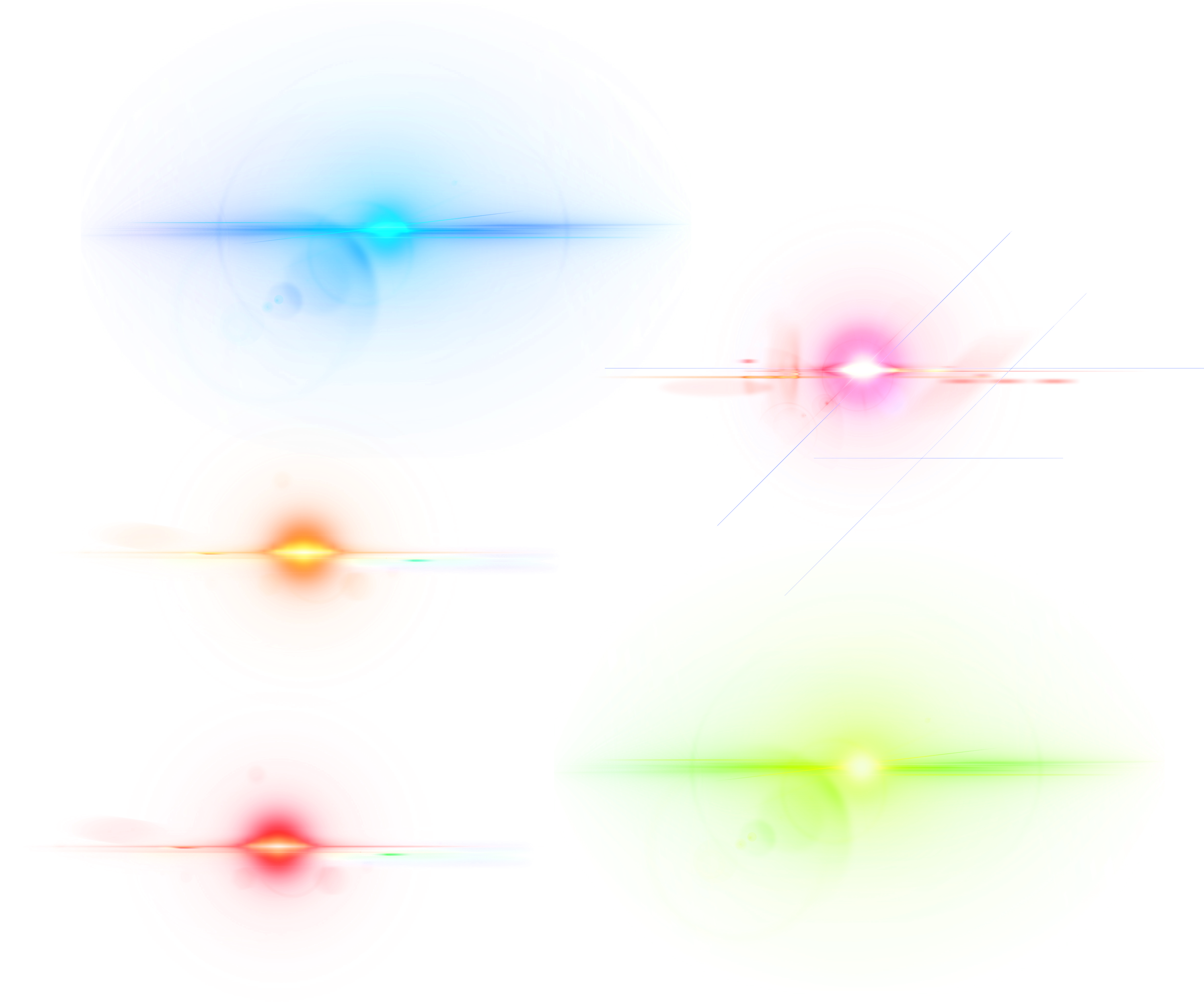 A Group Of Different Colored Lights