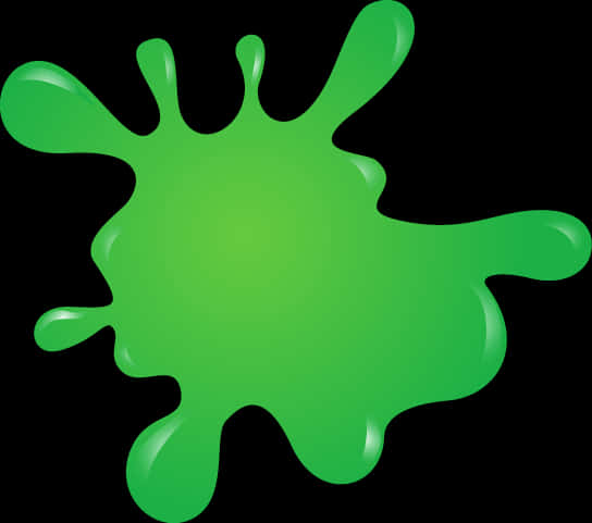 Green Colorful Paint Splash