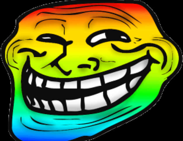 Colorful Troll Face