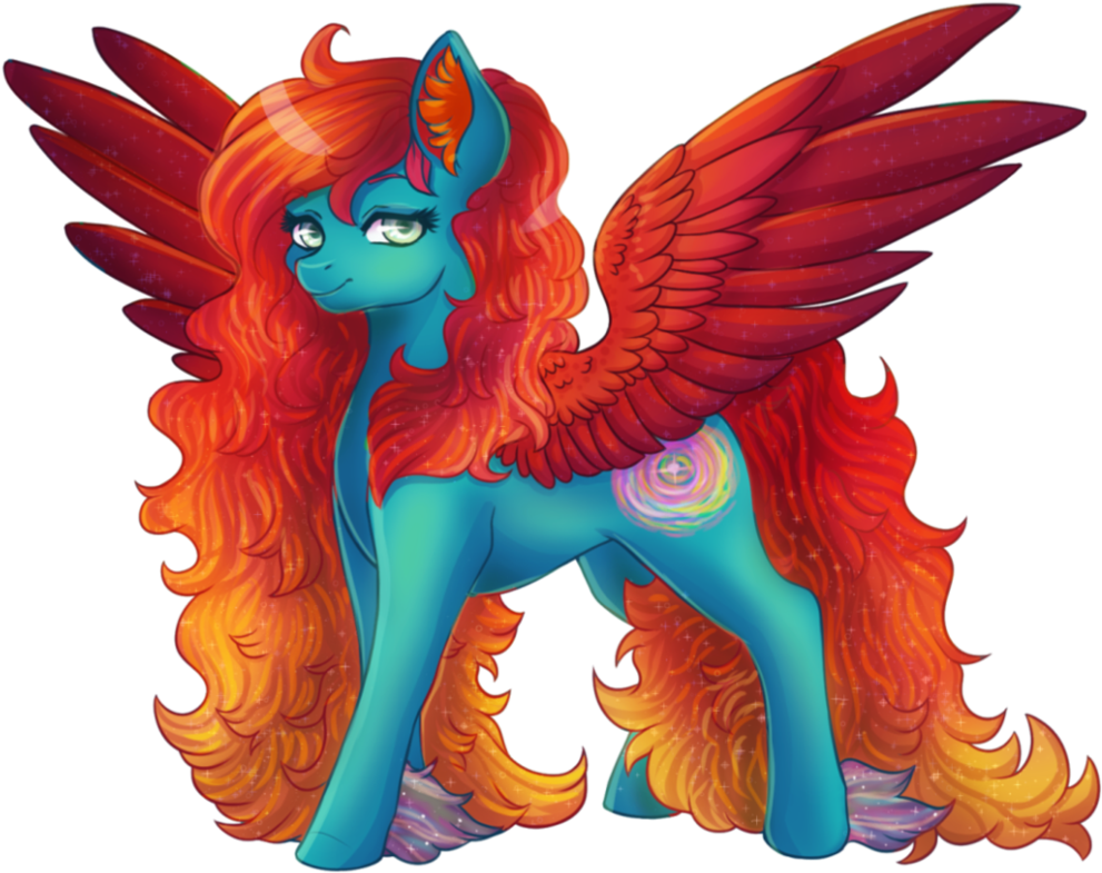 A Cartoon Of A Horse With Wings