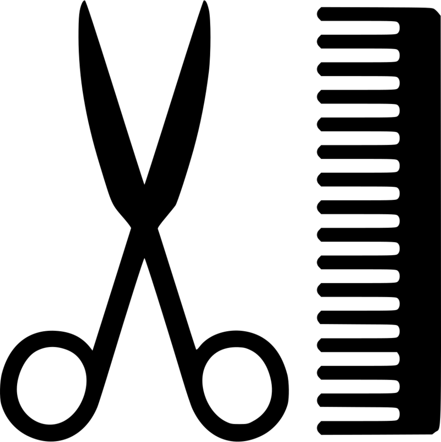 Comb And Scissors Png Clipart Comb Hairdresser Barber - Comb And Scissors Png, Transparent Png