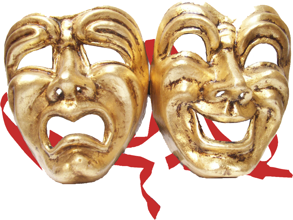 A Pair Of Gold Masks