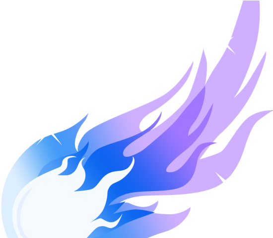 A Blue And Purple Flame