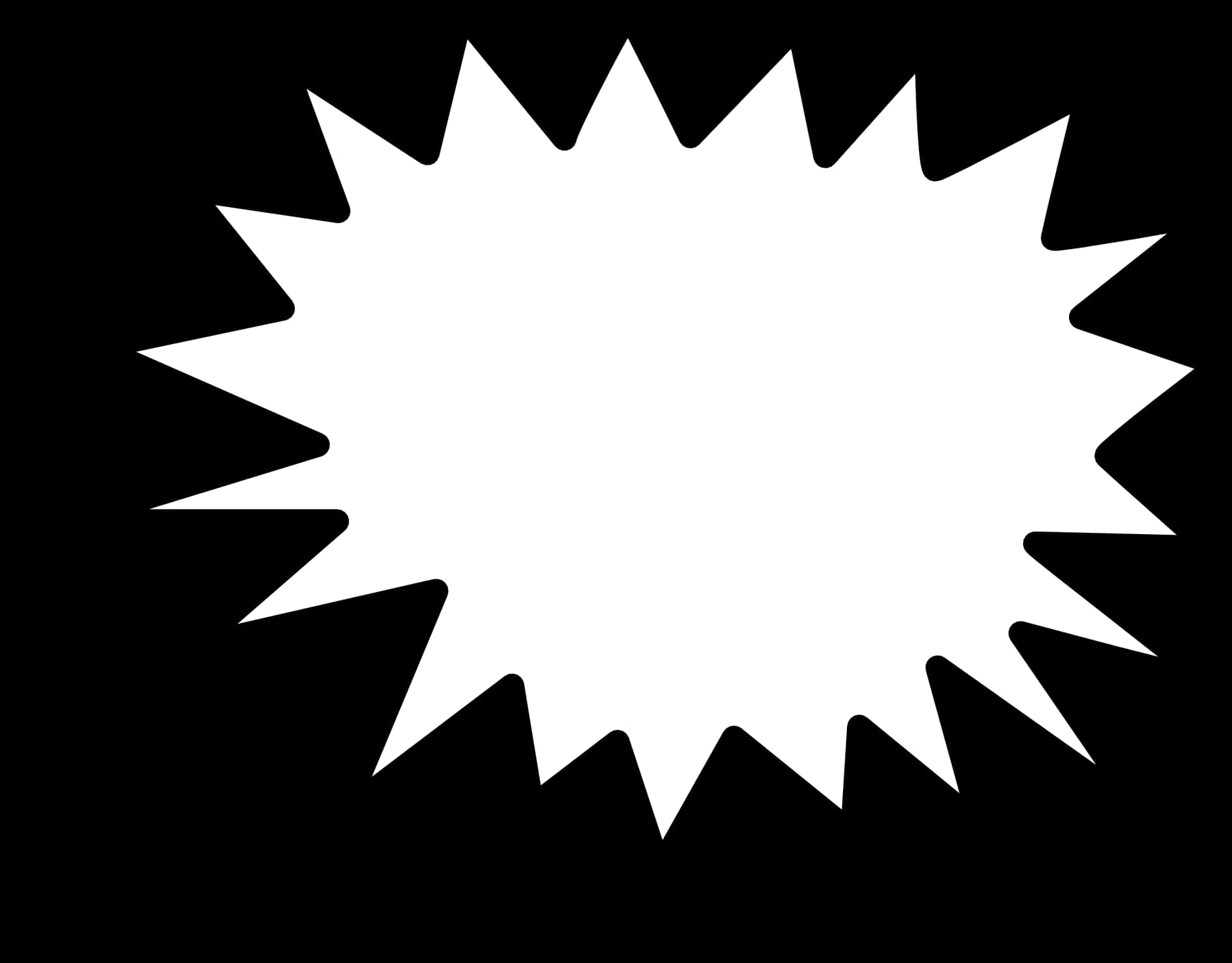 A White Starburst On A Black Background