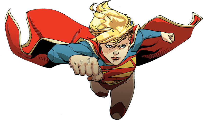 Comic Supergirl Transparent Background, Hd Png Download