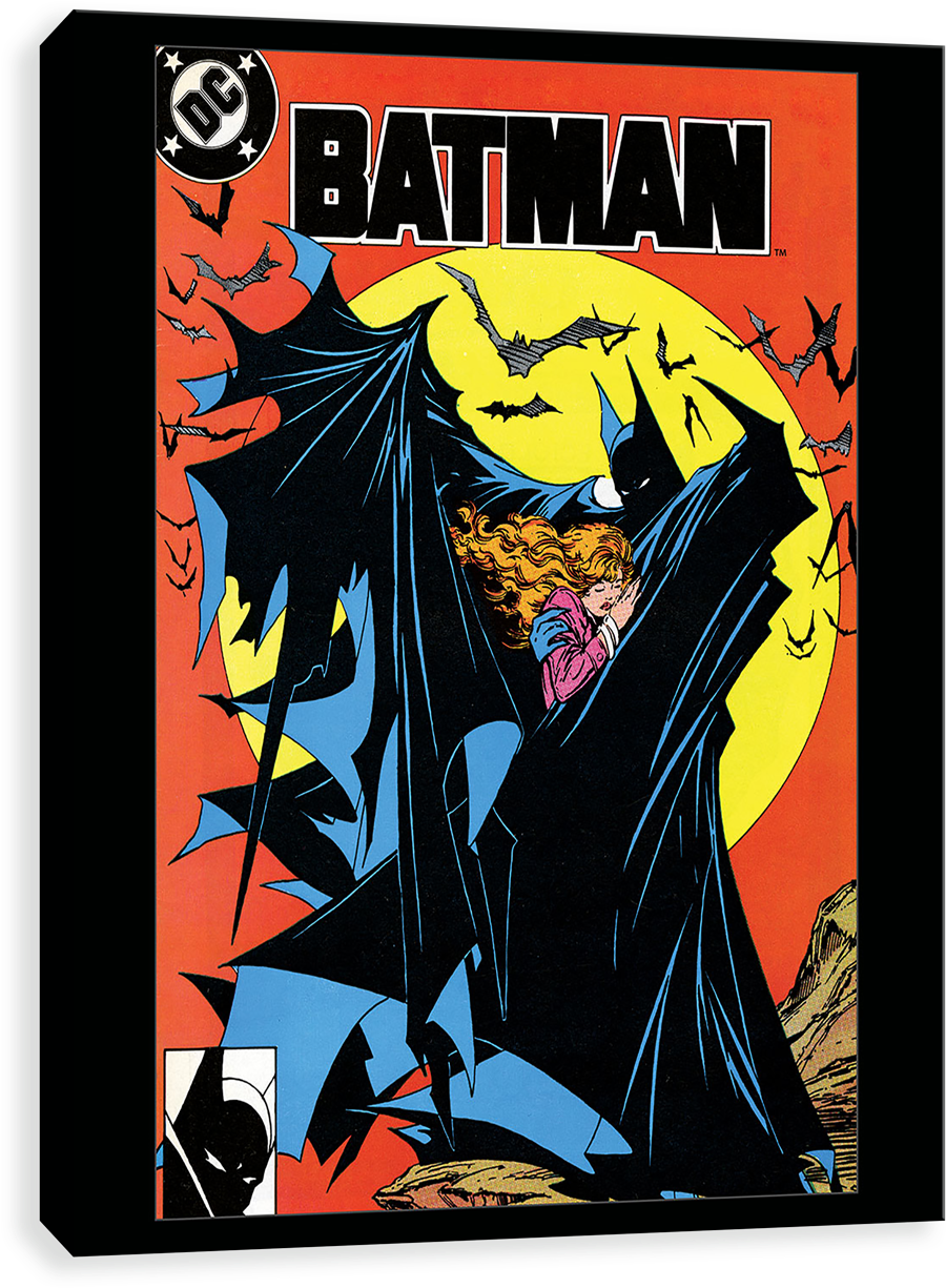 A Comic Book Cover With Bat Man And Woman