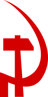 A Red And Black Symbol