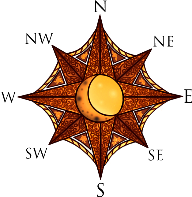 A Drawing Of A Sun And Moon
