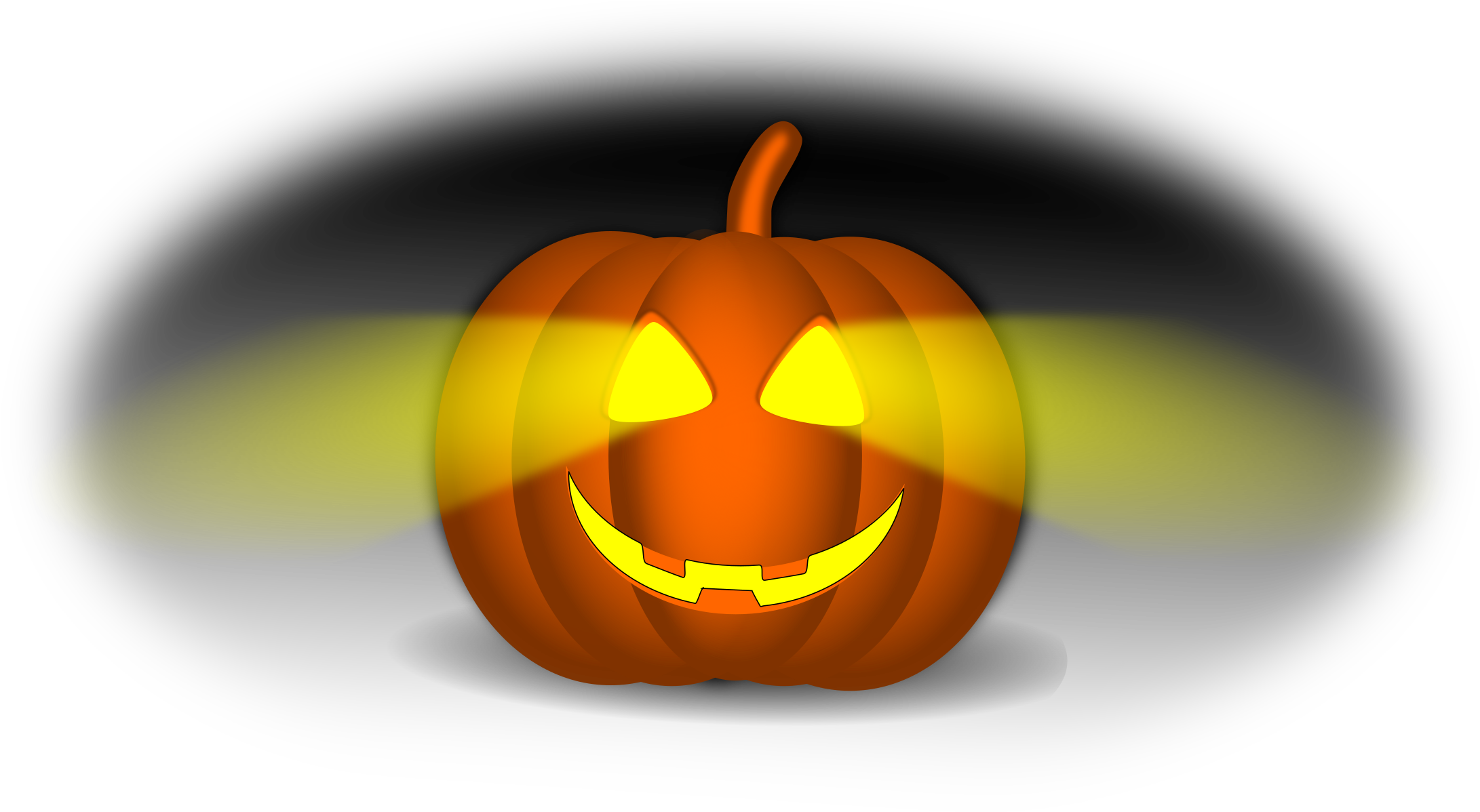 A Pumpkin With Glowing Eyes