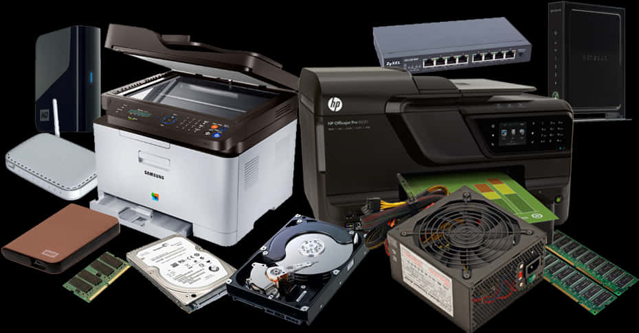 A Printer And Other Electronic Devices