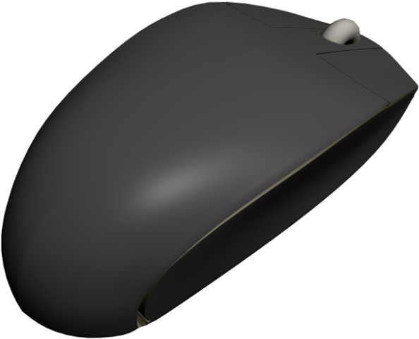 A Computer Mouse With A Black Background