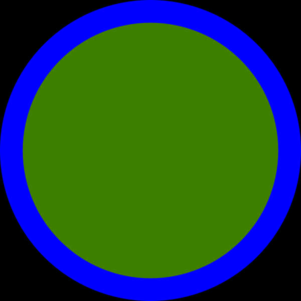 A Green And Blue Circle