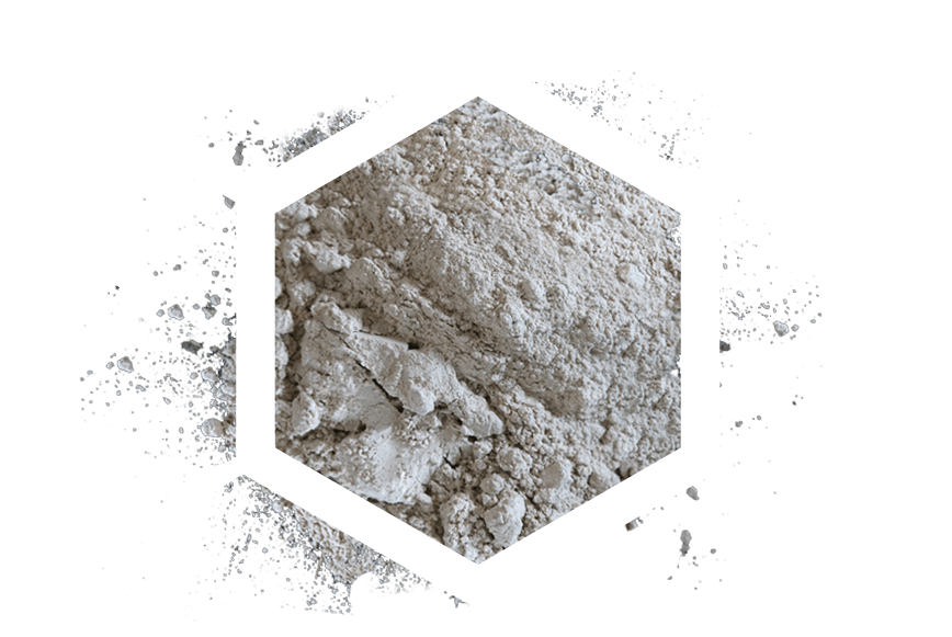 A White Powder In Hexagons