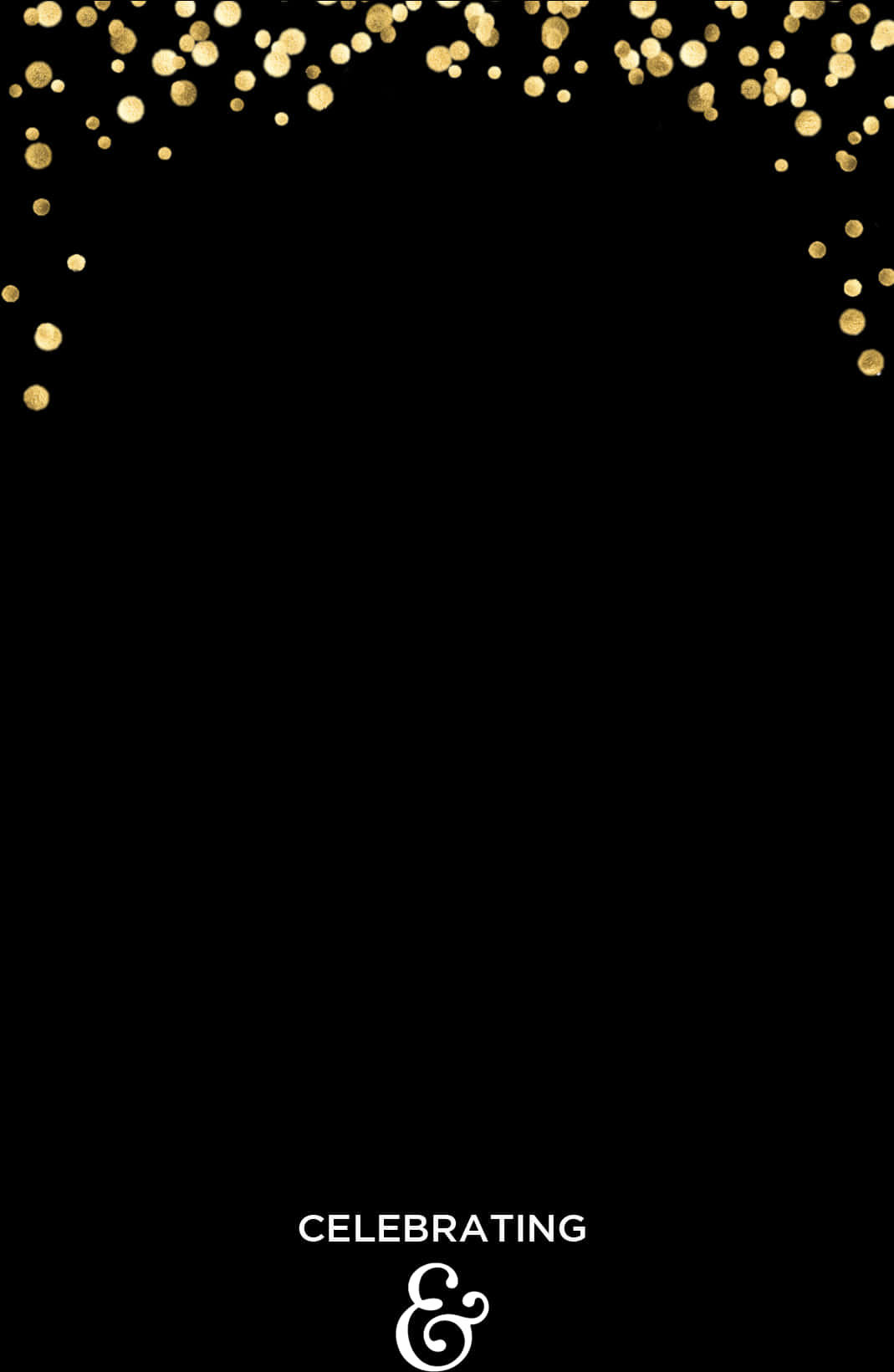 A Black Background With Gold Dots