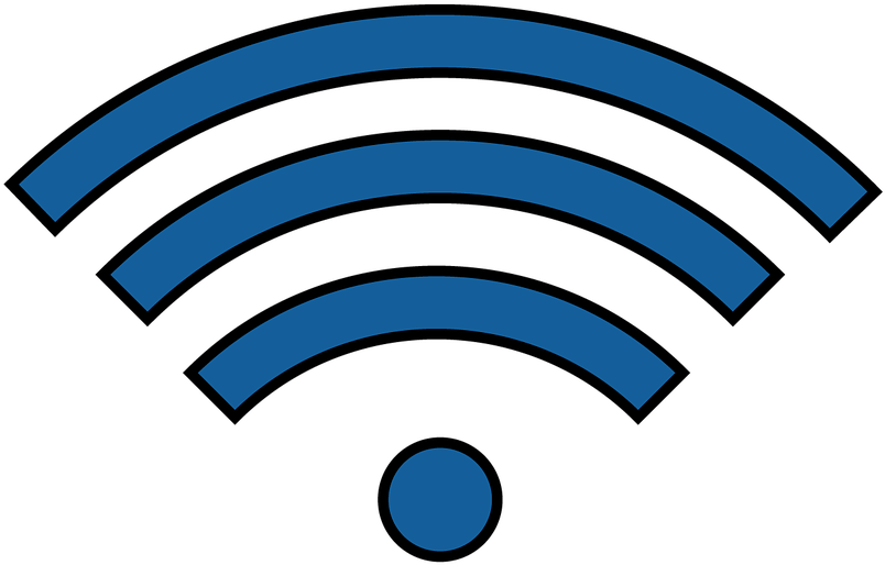 A Wifi Symbol With A Circle