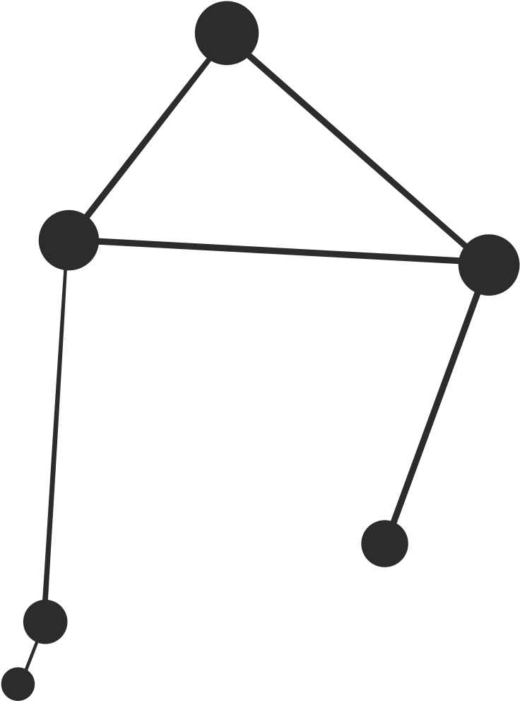 A Black And Grey Drawing Of A Triangle
