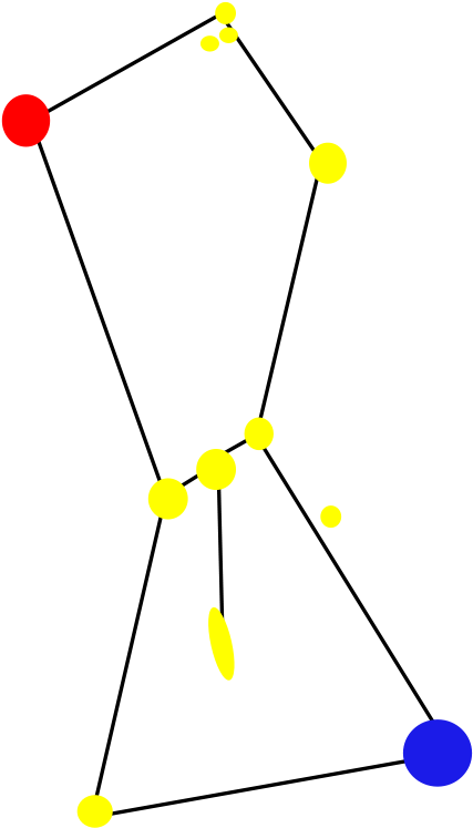 Yellow Dots On A Black Background