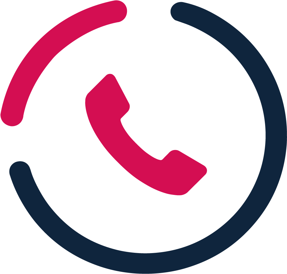 A Pink And Blue Phone Handset