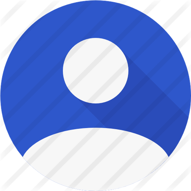 A Blue Circle With A White Circle And A White Circle
