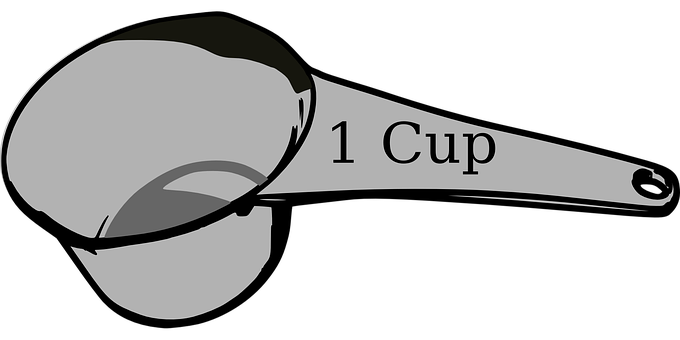A Black And White Image Of A Cup