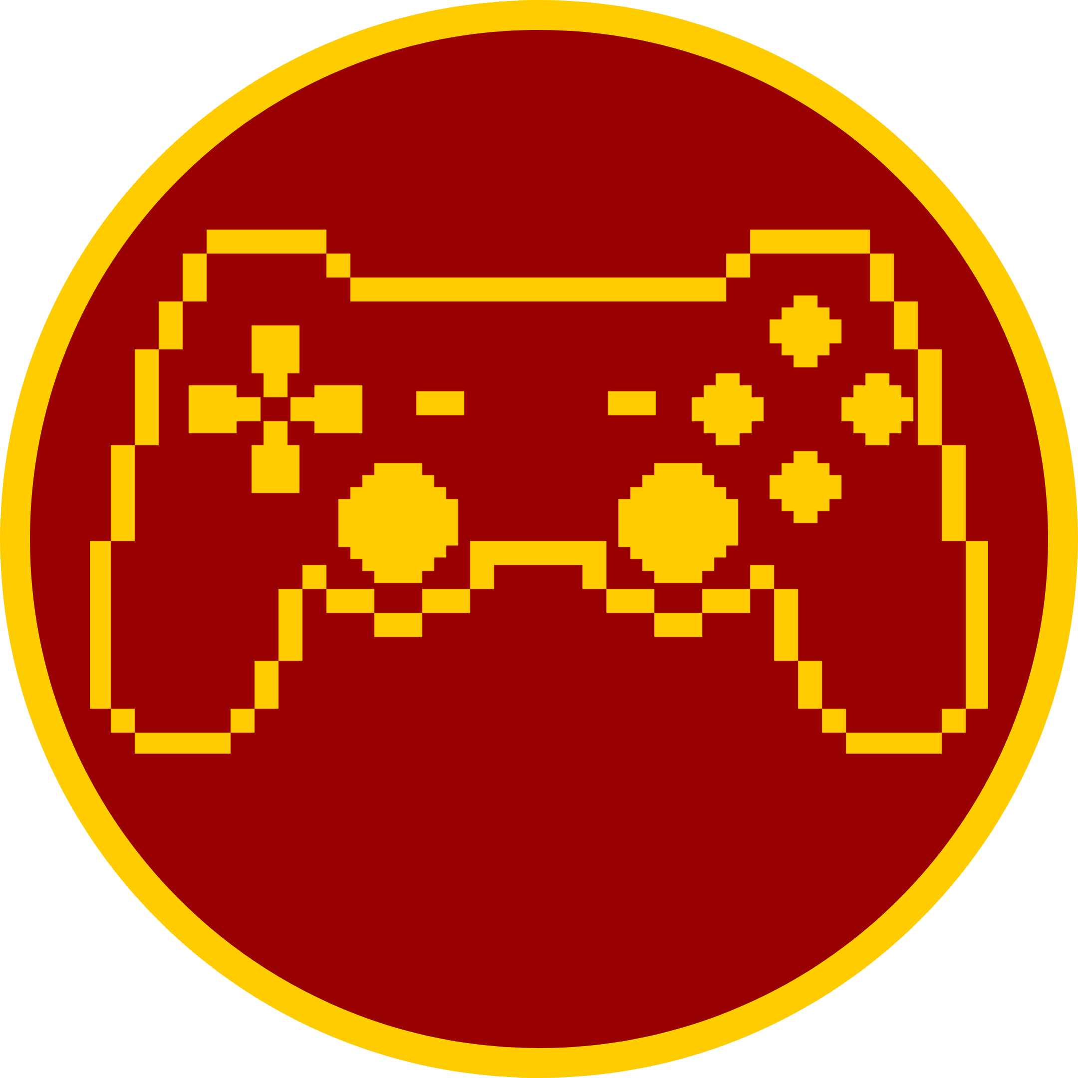 A Video Game Controller In A Circle