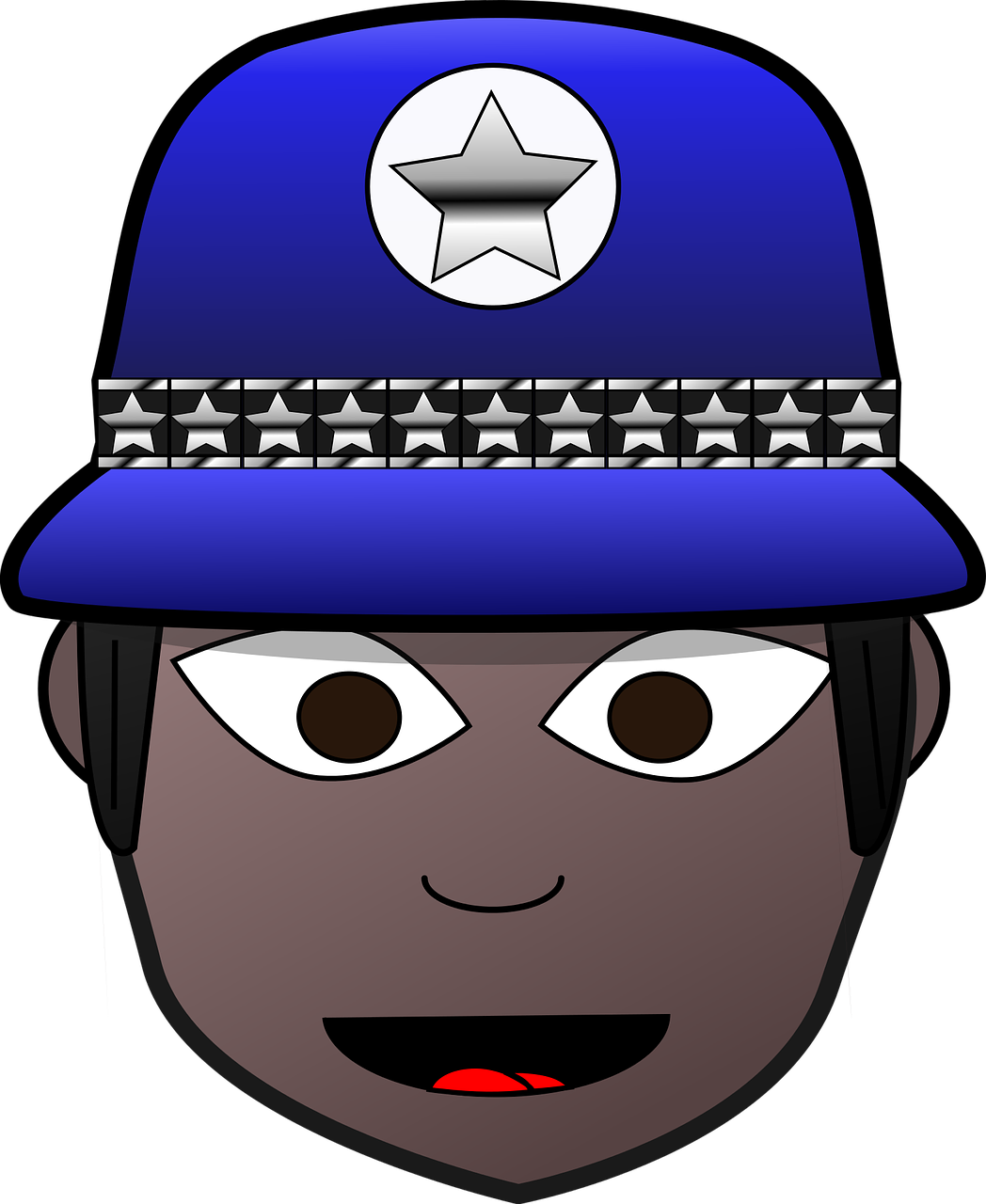 A Cartoon Of A Boy Wearing A Blue Hat