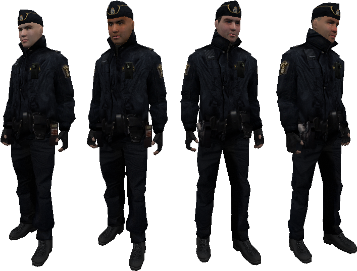 A Collage Of A Man In Black Uniform