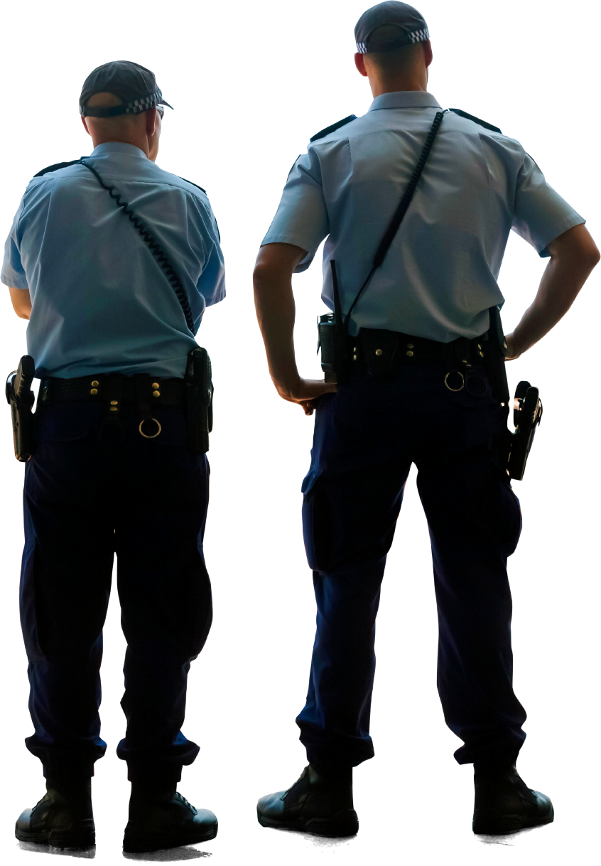 Two Police Officers In Uniform